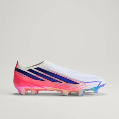 adidas F50 Hyperfast Elite Laceless FG Soccer Cleats Cloud White/Solar Purple/Solar Turbo KJ6074 Lookbook adidas F50 Hyperfast Elite Laceless FG Soccer Cleats Cloud White/Solar Purple/Solar Turbo KJ6074