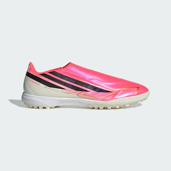 Lookbook adidas F50 Hyperfast Laceless Astro Turf Soccer Shoes Solar Turbo/Core Black/Gold Metallic KJ6711