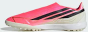 Sizing adidas F50 超速無鞋帶足球鞋 人造草地版 太陽橙/核心黑/金屬金 KJ6711