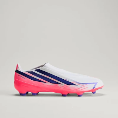 adidas F50 Hyperfast Laceless FG Soccer Cleats Cloud White/Solar Purple/Solar Turbo KJ3415 Lookbook adidas F50 Hyperfast Laceless FG Soccer Cleats Cloud White/Solar Purple/Solar Turbo KJ3415