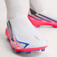 Details for adidas F50 Hyperfast Laceless FG Soccer Cleats Cloud White/Solar Purple/Solar Turbo KJ3415