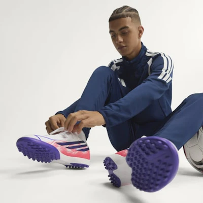 adidas F50 Hyperfast League Astro Turf Shoes Cloud White/Solar Purple/Solar Turbo KJ3434 Cheap adidas F50 Hyperfast League Astro Turf Shoes Cloud White/Solar Purple/Solar Turbo KJ3434