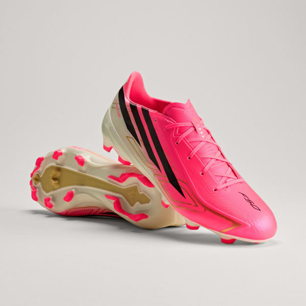 Buy adidas F50 Hyperfast League FG Soccer Cleats Solar Turbo/Core Black/Gold Metallic IH9346
