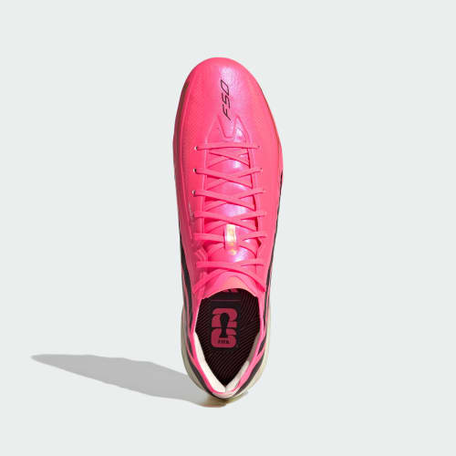 Lookbook アディダス F50 ハイパーファスト PRO HG/AG サッカースパイク ソーラートーボ/コアブラック/ゴールド HQ2360