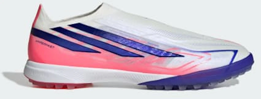 adidas F50 Hyperfast Pro Scarpe Calcio Senza Lacci Bianco/Viola/Turbo Solare KK1043 Order adidas F50 Hyperfast Pro Scarpe Calcio Senza Lacci Bianco/Viola/Turbo Solare KK1043