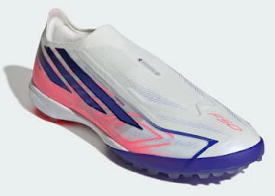 adidas F50 Hyperfast Pro Scarpe Calcio Senza Lacci Bianco/Viola/Turbo Solare KK1043 Purchase adidas F50 Hyperfast Pro Scarpe Calcio Senza Lacci Bianco/Viola/Turbo Solare KK1043