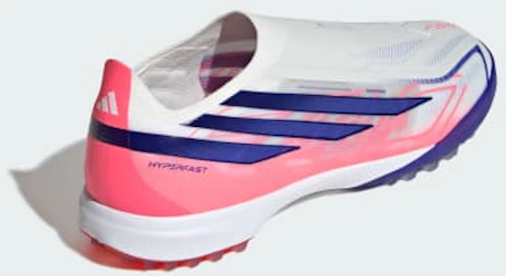 adidas F50 Hyperfast Pro Scarpe Calcio Senza Lacci Bianco/Viola/Turbo Solare KK1043 Details for adidas F50 Hyperfast Pro Scarpe Calcio Senza Lacci Bianco/Viola/Turbo Solare KK1043