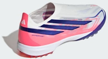 Sizing adidas F50 無鞋帶足球鞋 人造草地 白紫橘 配色 KK1043