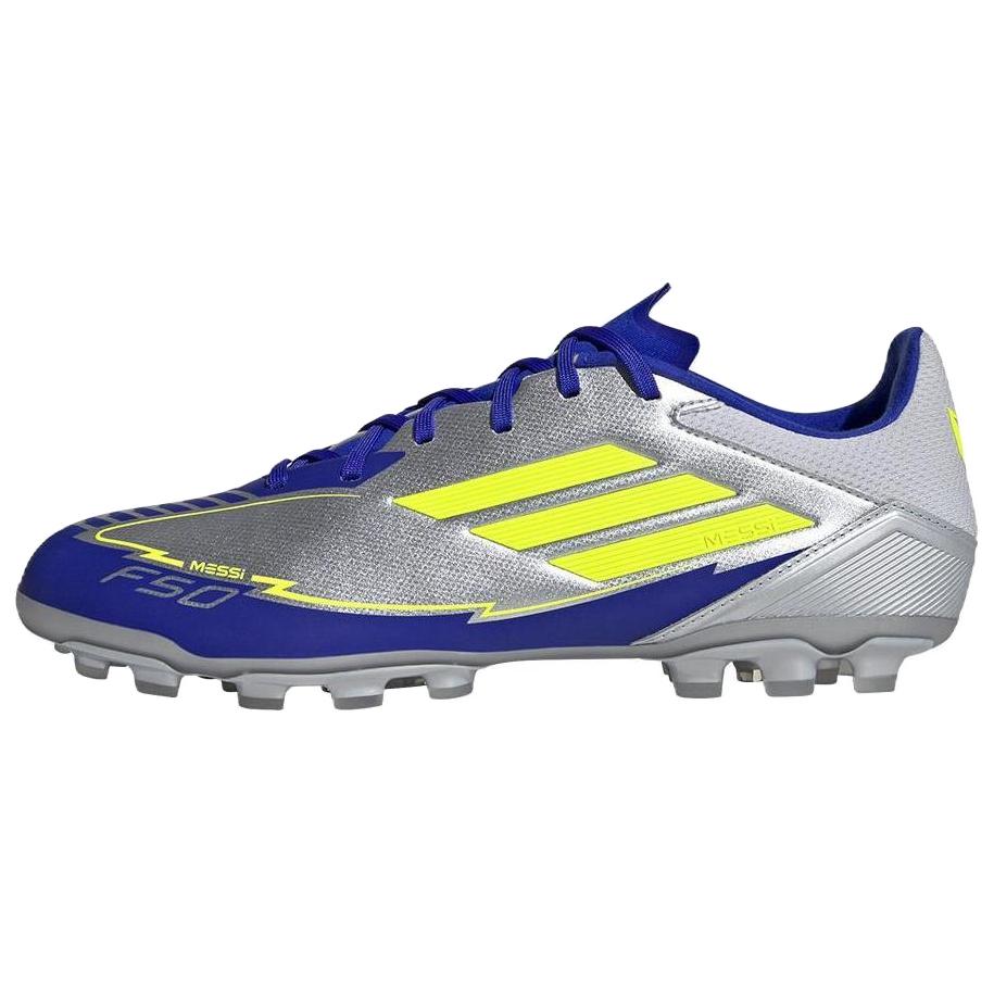 adidas F50 League AG Silver Yellow Soccer Cleats JR8057