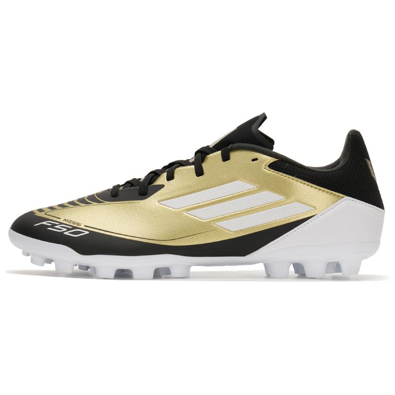 adidas F50 League Black Gold Soccer Cleats Turf Shoes Synthetic PU Upper JH9627