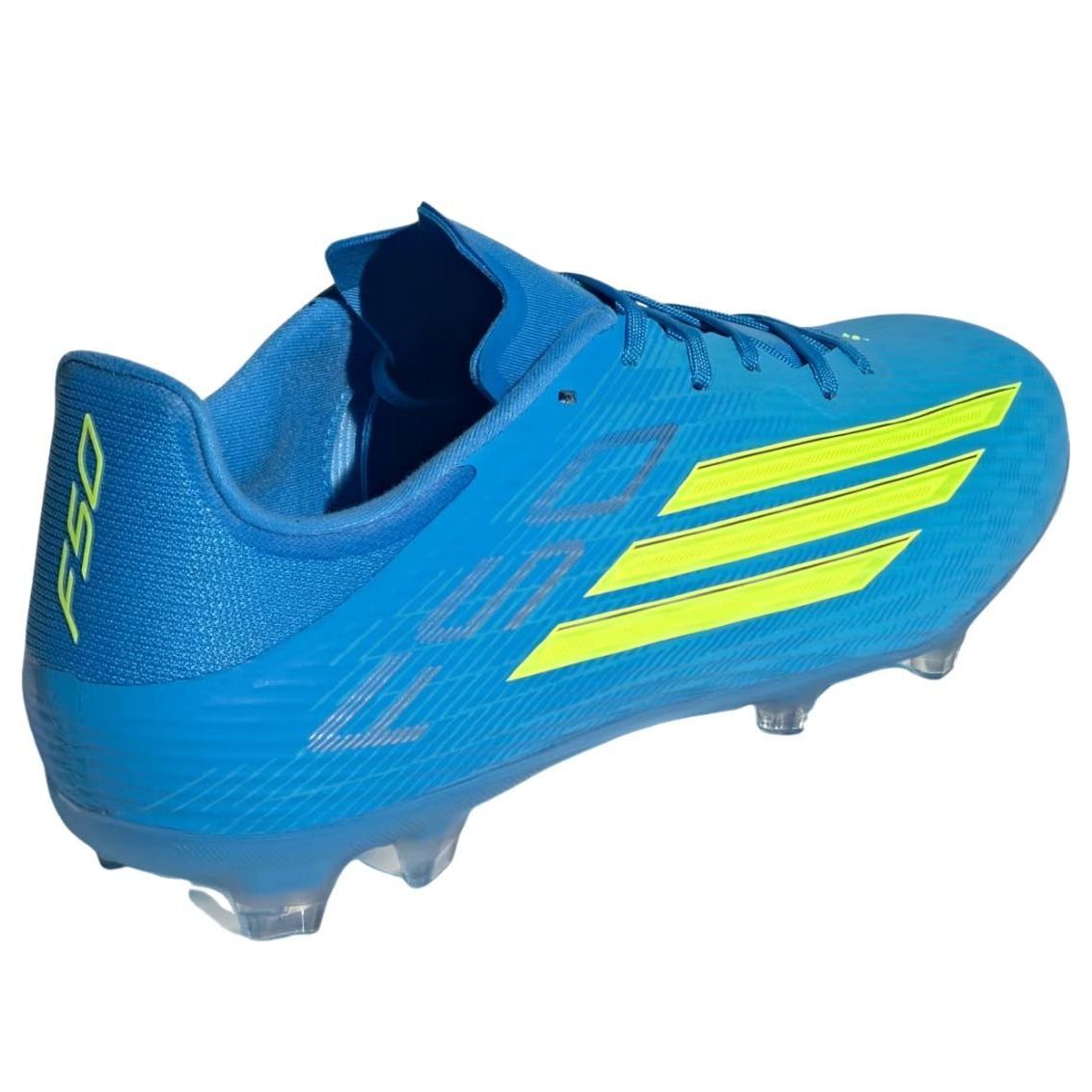 adidas F50 League FG MG 'Lucid Ray Blue Team Solar Yellow 2 Lucid Aquamarine' 圖 4