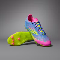 Adidas F50 League FG/MG Soccer Cleats Blue Fusion/Lucid Lemon/Lucid Pink IE1290 Adidas F50 League FG/MG Soccer Cleats Blue Fusion/Lucid Lemon/Lucid Pink IE1290