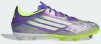 Lookbook Adidas F50 League FG/MG Soccer Cleats Purple Rush/Cloud White/Lucid Lemon JI0003