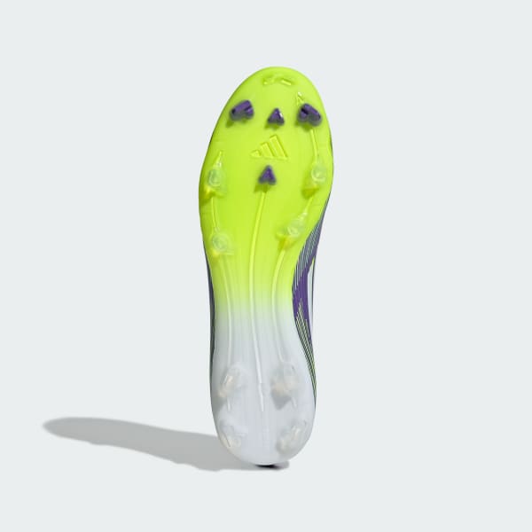 Purchase Adidas F50 League FG/MG Soccer Cleats Purple Rush/Cloud White/Lucid Lemon JI0003
