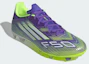 Details for Adidas F50 League FG/MG Soccer Cleats Purple Rush/Cloud White/Lucid Lemon JI0003