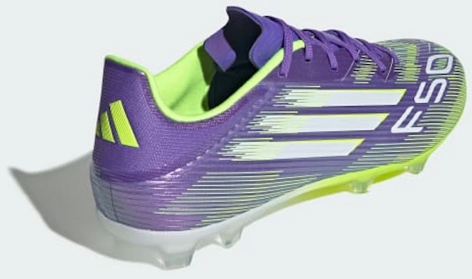 Adidas F50 League FG/MG Soccer Cleats Purple Rush/Cloud White/Lucid Lemon JI0003 Sizing Adidas F50 League FG/MG Soccer Cleats Purple Rush/Cloud White/Lucid Lemon JI0003