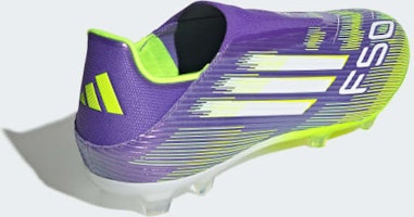 Adidas F50 無鞋帶足球鞋 紫疾/雲白/清檸 FG/MG JH7734 Details for Adidas F50 無鞋帶足球鞋 紫疾/雲白/清檸 FG/MG JH7734