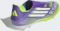 Details for Adidas F50 League Laceless FG/MG Soccer Cleats Purple Rush/Cloud White/Lucid Lemon JH7734
