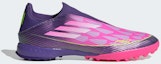 Order Adidas F50 League LY Laceless Turf Boots Purple/Cloud White/Lucid Lemon JQ9733