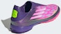 Adidas F50 League LY Laceless Turf Boots Purple/Cloud White/Lucid Lemon JQ9733