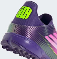 Adidas F50 League 無鞋帶人造草足球鞋 紫/雲白/透亮檸檬 JQ9733 1