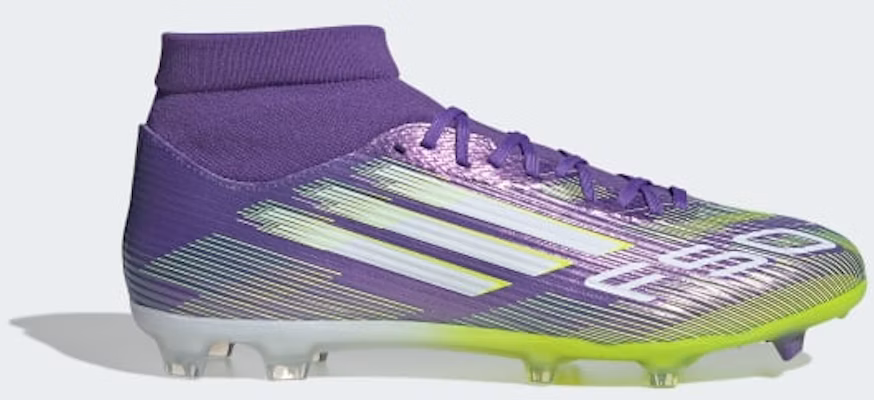 Adidas F50 League Mid FG/MG Soccer Cleats Purple Rush/Cloud White/Lucid Lemon JI0886 Order Adidas F50 League Mid FG/MG Soccer Cleats Purple Rush/Cloud White/Lucid Lemon JI0886