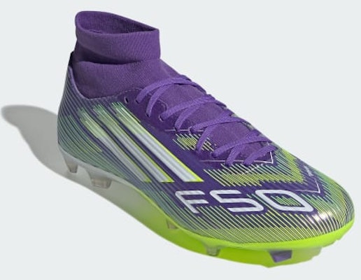 아디다스 F50 리그 미드 FG/MG 축구화 퍼플 러시/클라우드 화이트/루시드 레몬 JI0886 Purchase 아디다스 F50 리그 미드 FG/MG 축구화 퍼플 러시/클라우드 화이트/루시드 레몬 JI0886