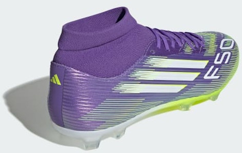 Adidas F50 League 中幫FG/MG足球鞋 紫電紫/雲白/亮光檸檬 JI0886 Details for Adidas F50 League 中幫FG/MG足球鞋 紫電紫/雲白/亮光檸檬 JI0886