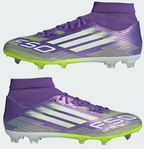 Adidas F50 League 中幫FG/MG足球鞋 紫電紫/雲白/亮光檸檬 JI0886 Cheap Adidas F50 League 中幫FG/MG足球鞋 紫電紫/雲白/亮光檸檬 JI0886