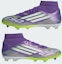 Cheap Adidas F50 League Mid FG/MG Soccer Cleats Purple Rush/Cloud White/Lucid Lemon JI0886