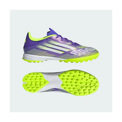 Adidas F50 League TF Soccer Shoes Purple Rush/Cloud White/Lucid Lemon