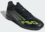 Purchase Adidas F50 League Turf Core Black/Iron Metallic/Lucid Lemon Sepatu Bola JH7725