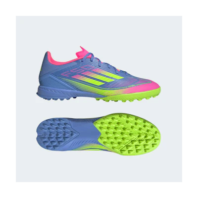 Adidas F50 League Turf Shoes Blue Fusion/Lucid Lemon/Lucid Pink