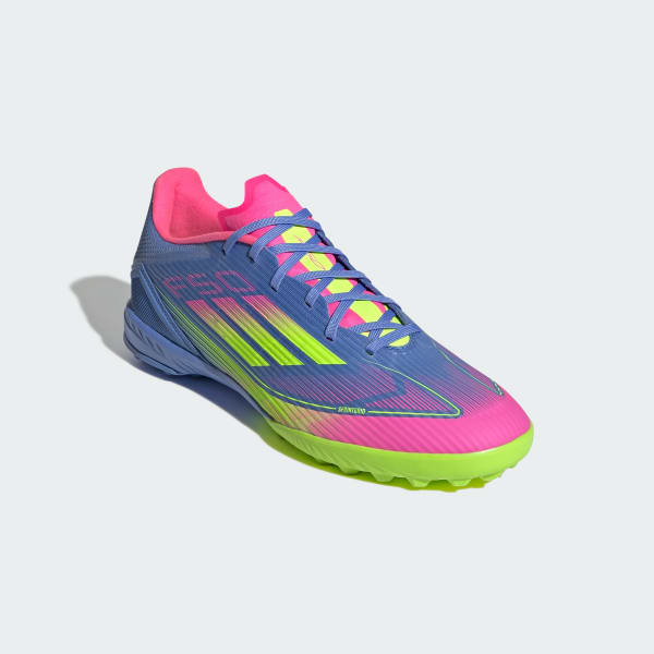 Purchase Adidas F50 League Turf Azul Fusión/Limón Lúcido/Rosa Lúcido zapatillas IE1230