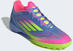 Purchase Adidas F50 足球鞋 藍色融合/明亮檸檬/明亮粉紅 (人造草專用) IE1230