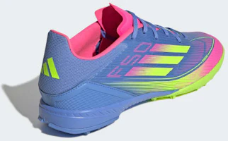 Details for Adidas F50 足球鞋 藍色融合/明亮檸檬/明亮粉紅 (人造草專用) IE1230
