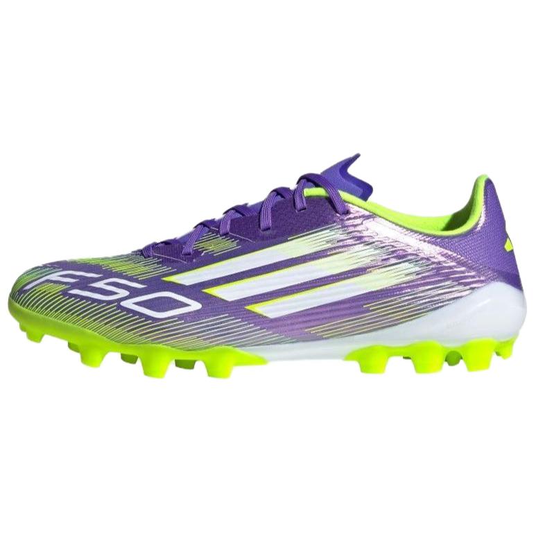 adidas F50 League Turf Soccer Shoes Purple Green White Casual Comfort JH7740