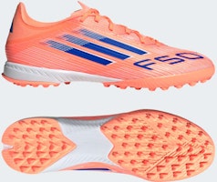 Adidas F50 League Turf Spike Cleats Beam Orange/Lucid Blue/Cloud White JH7723 Adidas F50 League Turf Spike Cleats Beam Orange/Lucid Blue/Cloud White JH7723