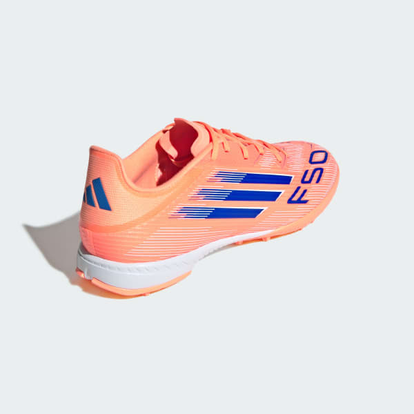 Details for Adidas F50 League Turf Spike Beam Orange/Lucid Blue/Cloud White Sepatu Bola JH7723