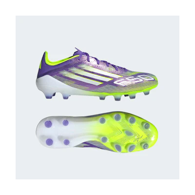 Adidas F50 Pro HG/AG Japan Soccer Boots for Firm Ground/Artificial Grass Purple Rush/Cloud White/Lucid Lemon