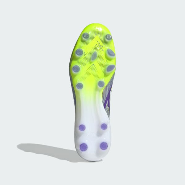 Shop Adidas F50 Pro HG/AG 日本足球鞋 堅硬/人工草地 紫色/白色/亮黃 JR4396