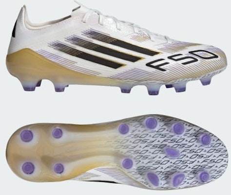阿迪达斯 F50 Pro HG/AG 日本款足球鞋 白色/黑色/金色 固定/人草专用 IH9780 Buy 阿迪达斯 F50 Pro HG/AG 日本款足球鞋 白色/黑色/金色 固定/人草专用 IH9780