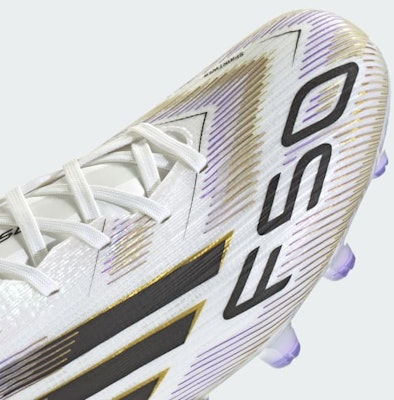 阿迪达斯 F50 Pro HG/AG 日本款足球鞋 白色/黑色/金色 固定/人草专用 IH9780 1