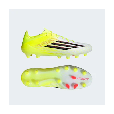 Adidas F50 PRO HG/AG Soccer Cleats for Firm Ground & Artificial Grass Team Solar Yellow 2/Core Black/Lucid Red