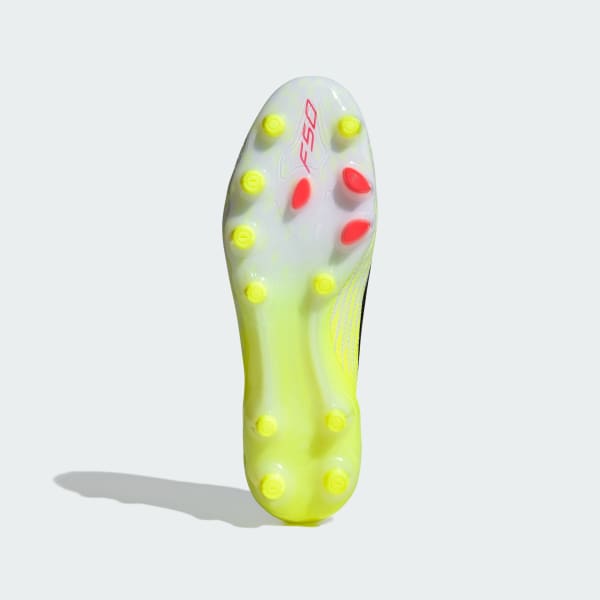 Shop Adidas F50 PRO HG/AG 足球鞋 黃黑紅 固定/人工草地用 JR9603