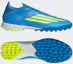 Buy adidas F50 Pro Laceless TF Soccer Cleats Lucid Ray Blue/Team Solar Yellow 2/Lucid Aquamarine JQ1484
