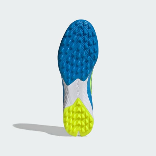 adidas F50 Pro Laceless TF Soccer Cleats Lucid Ray Blue/Team Solar Yellow 2/Lucid Aquamarine 圖 4
