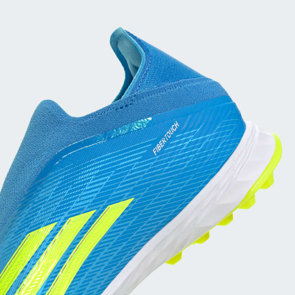 adidas F50 Pro Laceless TF Soccer Cleats Lucid Ray Blue/Team Solar Yellow 2/Lucid Aquamarine 圖 9