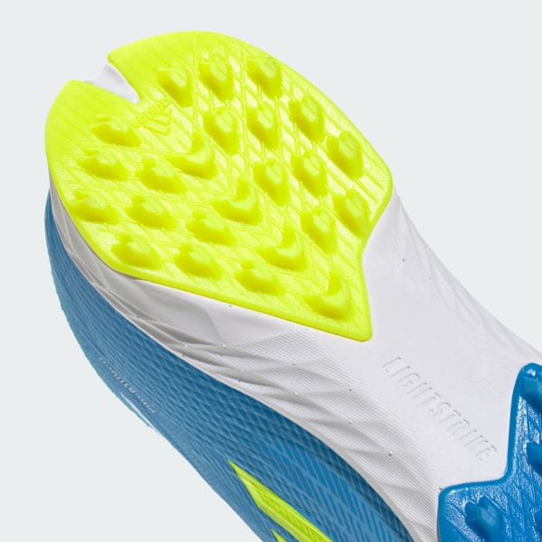 adidas F50 Pro Laceless TF Soccer Cleats Lucid Ray Blue/Team Solar Yellow 2/Lucid Aquamarine 圖 10