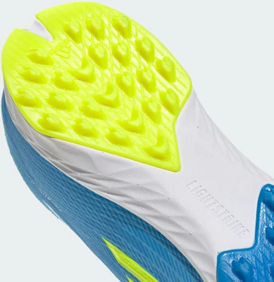 adidas F50 Pro Laceless TF Soccer Cleats Lucid Ray Blue/Team Solar Yellow 2/Lucid Aquamarine JQ1484 2